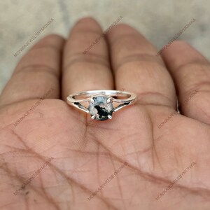 Natural Moss Agate Ring, 925 Sterling Silver Ring, 925 Sterling Silver Ring, Round Shape Moss Agate Ring, Promise Ring, Engagement Ring
