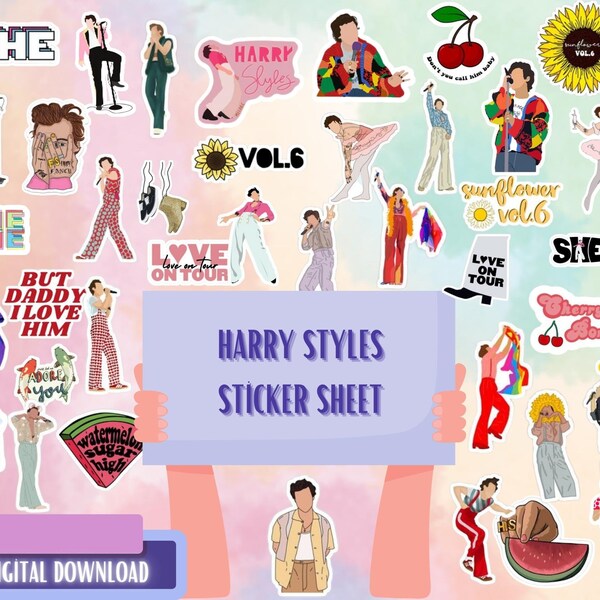 Harry Styles Stickers Etsy