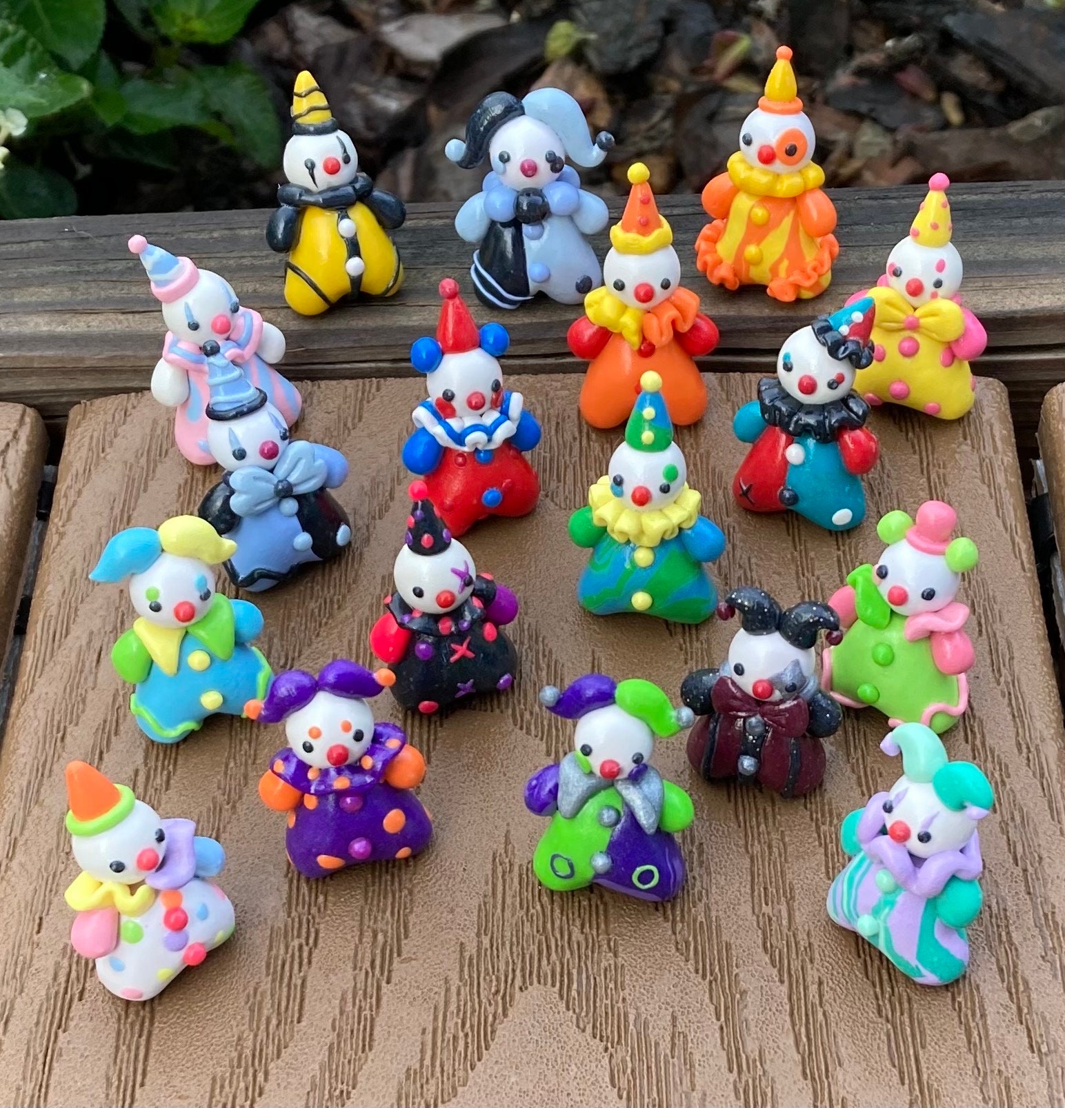 TINY KLASH Low Anniversary Clown【みっつん様】 Buy Mini Clown Handmade Figurine Online in India - Etsy