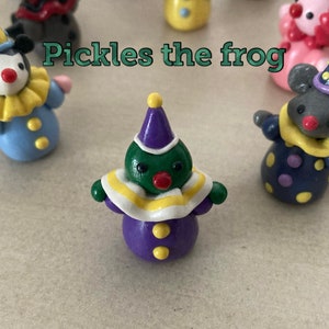 Clown Party Animal figurine handmade desk buddy image 3