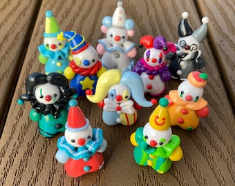 Mini clown handmade figurine