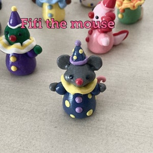 Clown Party Animal figurine handmade desk buddy image 2