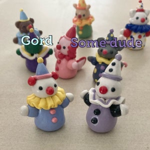 Clown Party Animal figurine handmade desk buddy image 10