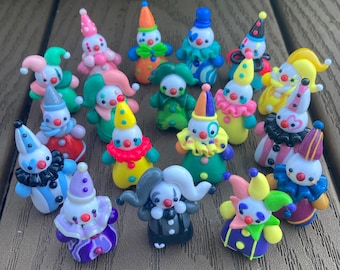 Mini clown handmade figurine