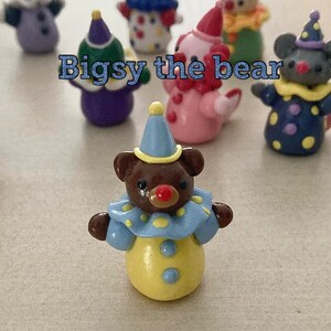 Clown Party Animal figurine handmade desk buddy image 7