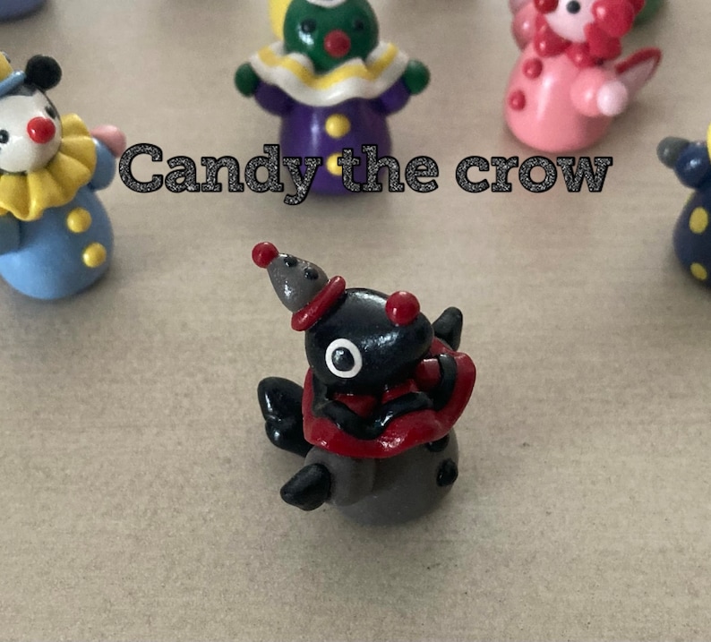 Clown Party Animal figurine handmade desk buddy image 5
