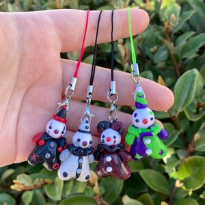 Clown handmade phone charm