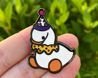Clown Goose Enamel Pin