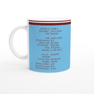 Caneca 'Os Vencedores do Treble' do Manchester City