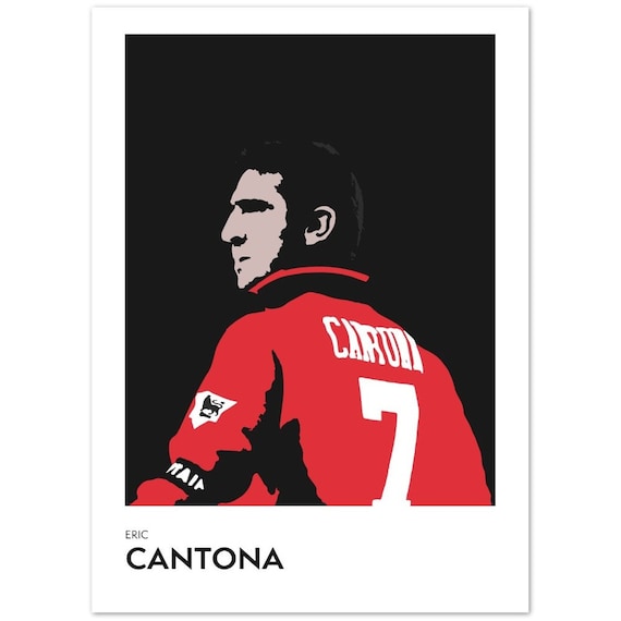 Eric Cantona Art Print: Manchester United Legend Poster - Etsy