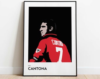 Eric Cantona Art Print: Manchester United Legend Poster