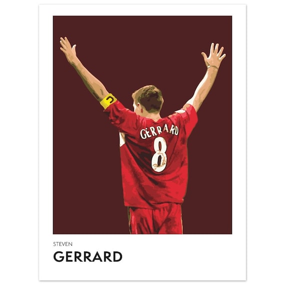 Steven Gerrard - Liverpool FC Icon - Etsy
