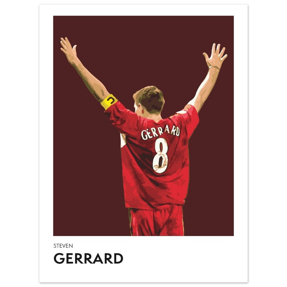 Steven Gerrard 直筆雑誌ポスター イングランド代表 Steven Gerrard