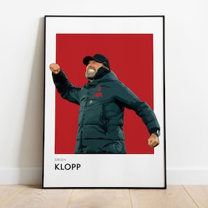 Jürgen Klopp - Inspirational Liverpool Manager - Red Background