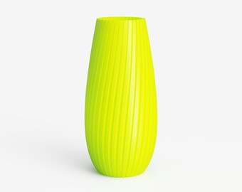 Vase no. 1 neon yellow 25 cm