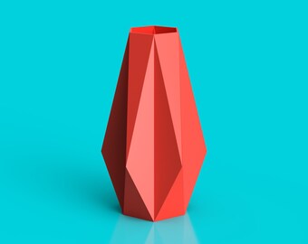 Vase no. 2 neonrot