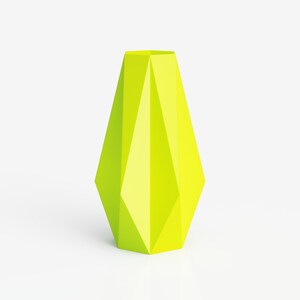 Vase no. 2 neon yellow