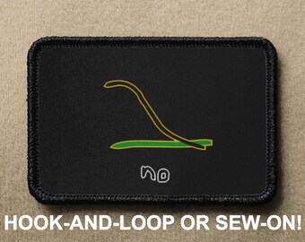 No Don't Tread On Me Snake DTOM Black and White Meme Gadsden Funny Parody Hook And Loop Morale Patch PATCHRIOT Collection by Lumola Studio