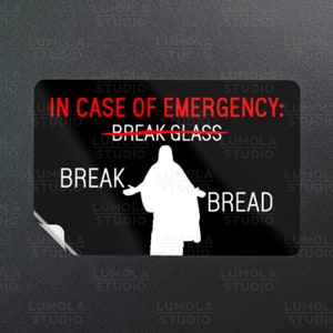 En cas d'urgence, Bread Jesus Stickers parodie drôles nouveauté moral, collection d'autocollants par Lumola Studio