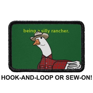 Rancher Farm Homestead Cowboy Cowgirl - Silly Goose Jobs Series - Meme Funny Tactical Morale Patch - Hook And Loop or Sew On - LUMOLA STUDIO