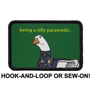 Paramedic EMT First Responder Medical - Silly Goose Jobs Series - Meme Funny Tactical Morale Patch - Hook And Loop or Sew On - LUMOLA STUDIO