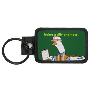 Engineer Building Blueprint Clipboard - Silly Goose Jobs Series - Meme Funny Tactical Morale Keychain - Keychain Collection by LUMOLA STUDIO