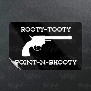 Rooty-Tooty Point-N-Shooty Meme Parodie Neuheit Moral Aufkleber, Aufklebersammlung von Lumola Studio