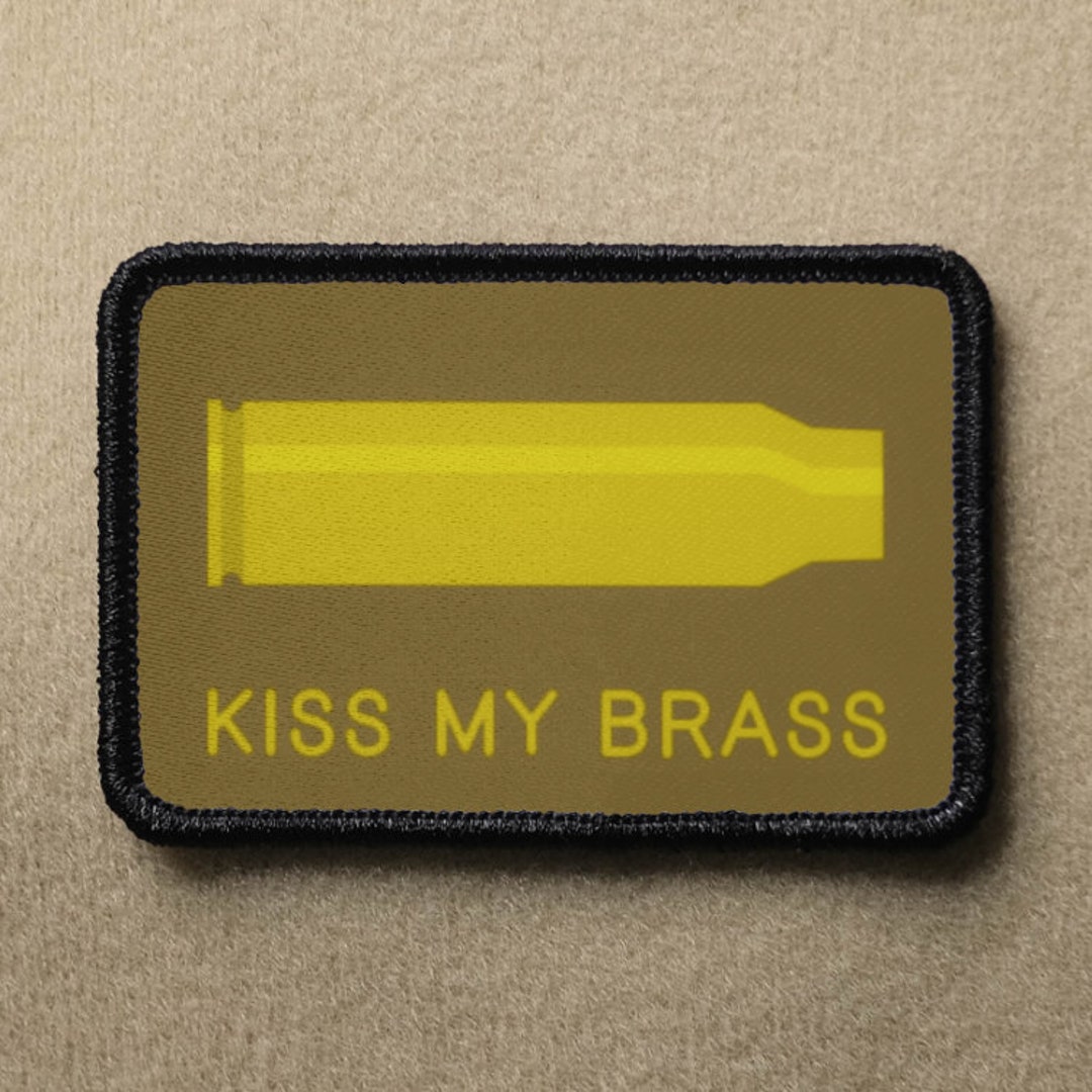 Kiss My Brass Casing Bullet Round Meme Funny Parody Novelty Hook and ...