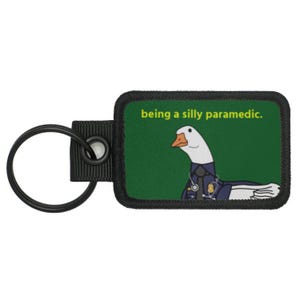 Paramedic EMT First Responder Medical - Silly Goose Jobs Series - Meme Funny Tactical Morale Keychain - Keychain Collection by LUMOLA STUDIO