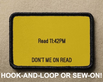 Don't Me On Read Don't Tread On Me DTOM Gadsden Funny Parody Hook And Loop Morale Patch PATCHRIOT Collection by Lumola Studio