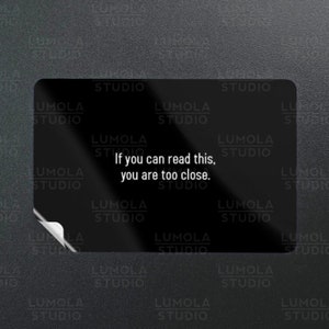 If You Can Read This You Are Too Close Funny Parody Novelty Morale Sticker, Sticker Collection by Lumola Studio