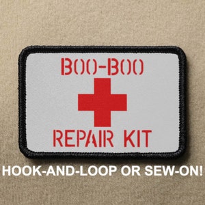 Boo Boo Repair Kit Paramedic EMT Responder Emergency Funny Novelty Morale Patch - Hook And Loop or Sew On - PATCHRIOT Collection