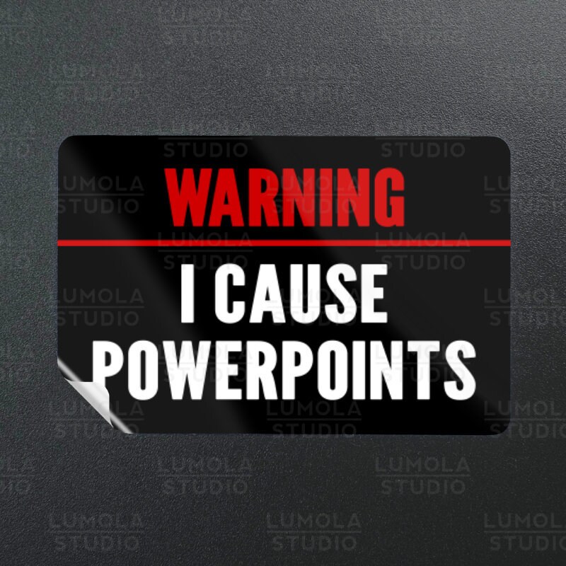 Fake Powerpoint Sticker Powerpoint sticker - Etsy.de