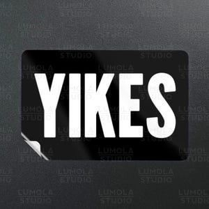 Yikes Meme Lustige Parodie Novelty Morale Aufkleber, Aufkleber Kollektion von Lumola Studio