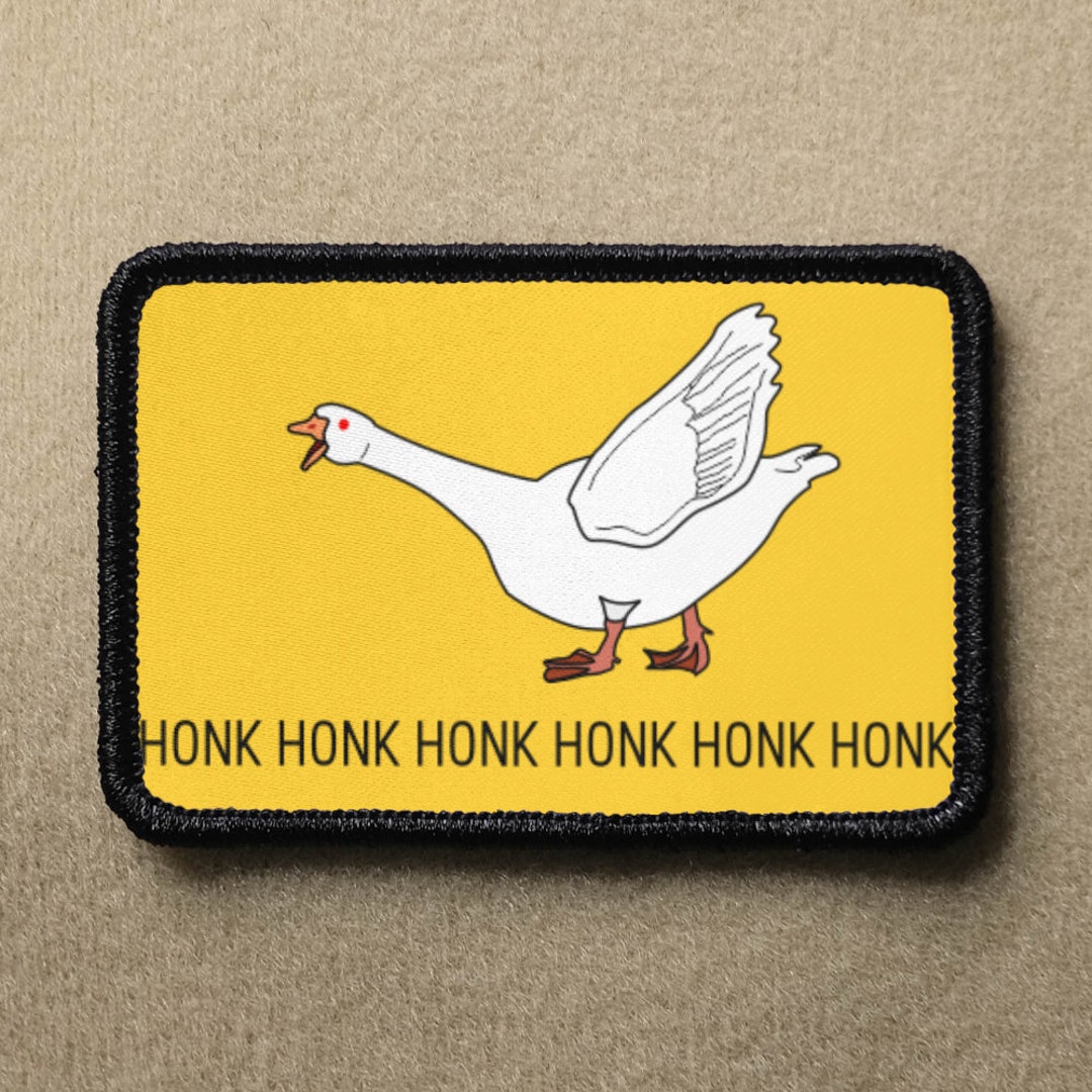 Don't Tread on Me Silly Goose Honk DTOM Gadsden Funny Parody Hook and Loop Morale Patch