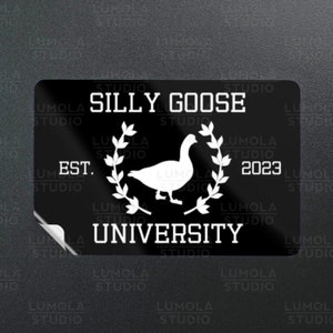 Silly Goose Universität # 3 Meme Lustige Parodie Neuheit Moral Aufkleber, Aufkleber Sammlung von Lumola Studio