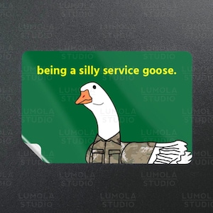 Army Navy Air Force Soldier Military - Silly Goose Jobs Series - Meme Funny Tactical Morale Sticker - Sticker Collection by LUMOLA STUDIO