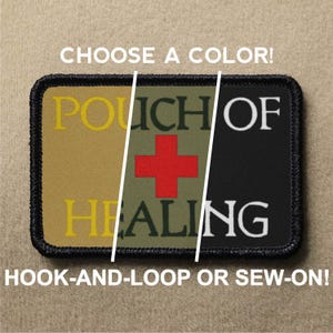 Pouch Of Healing #2 Tabletop Gaming Role Playing Game RPG Meme Funny Novelty Morale Patch - Hook And Loop or Sew On - PATCHRIOT Collection