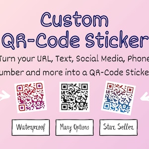 Adesivi con codice QR personalizzati impermeabili: distinguiti con design e colori unici!