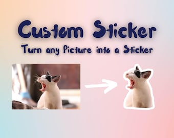 Personalisierter Sticker | Individueller Sticker | Benutzerdefinierter Sticker | Foto Sticker