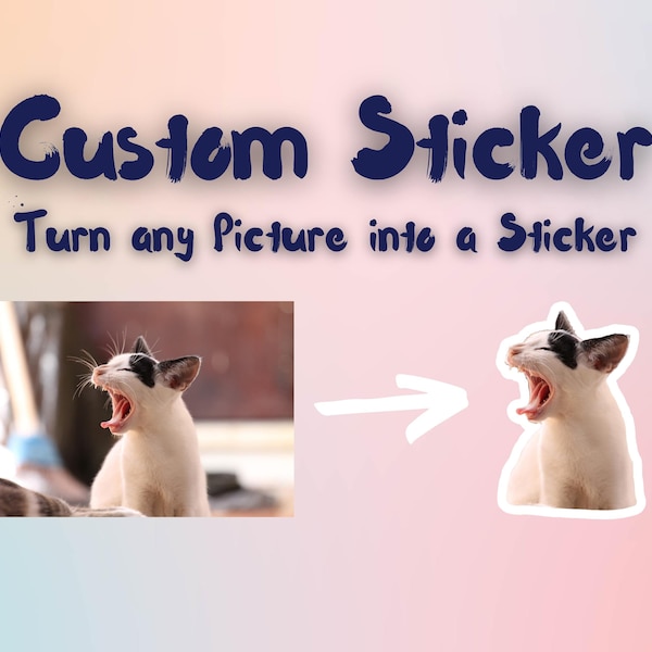 Personalisierter Sticker | Individueller Sticker | Benutzerdefinierter Sticker | Foto Sticker