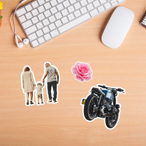 Custom Stickers, Personalized Stickers, Custom Vinyl Stickers, Your Pictures as Stickers, Waterproof, Individual Stickers, Laptop Stickers image 9