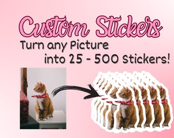 Bulk custom personalized stickers, holographic custom Stickers pack for personal or buisness use