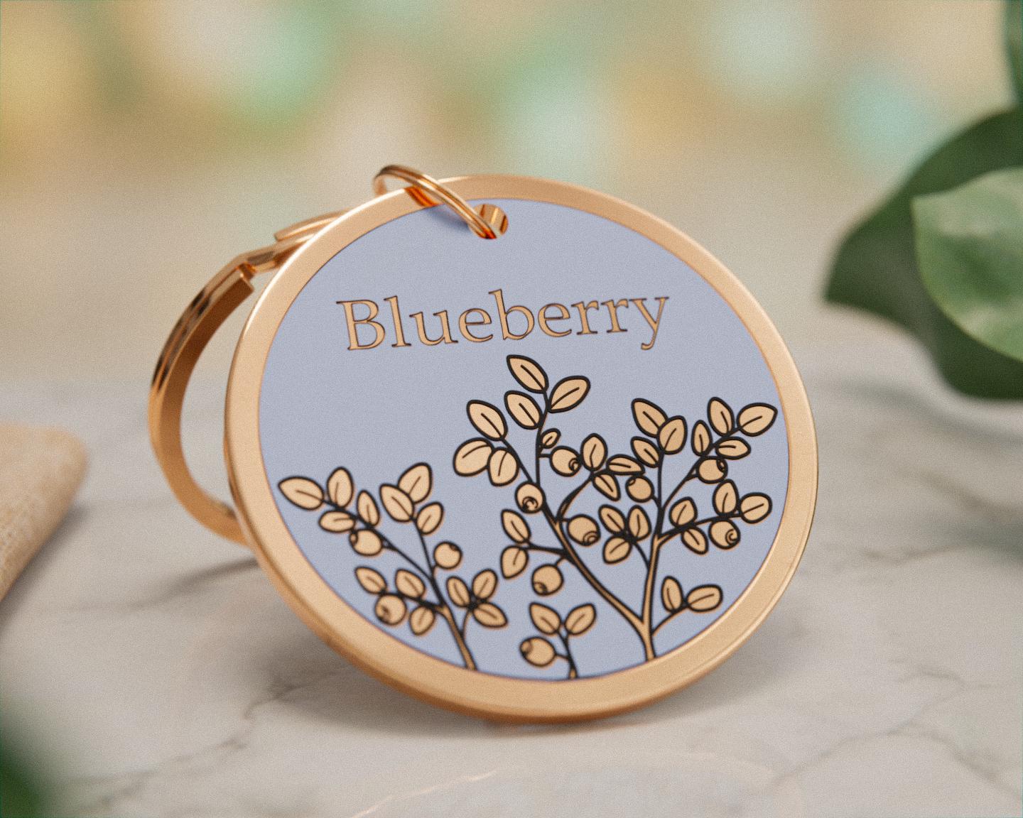 Blueberry Id Tag - Etsy