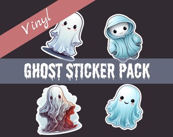 Halloween Holographic Ghost Sticker Pack | Planner Stickers | Scrapbook stickers | Journal Stickers | Cute vinyl stickers | Fall Season | Spooky