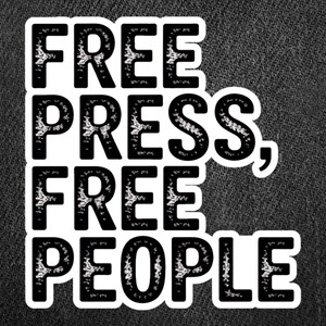 Free Press Free People Vinyl Sticker, Press Freedom First Amendment Decal, Waterproof Journalism Sticker for Laptop Car Bumper Water Bottle image 20