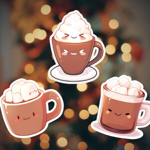 De jolis autocollants Hot Cocoa – le complément parfait à votre collection festive !