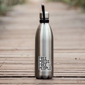 Free Press Free People Vinyl Sticker, Press Freedom First Amendment Decal, Waterproof Journalism Sticker for Laptop Car Bumper Water Bottle image 14