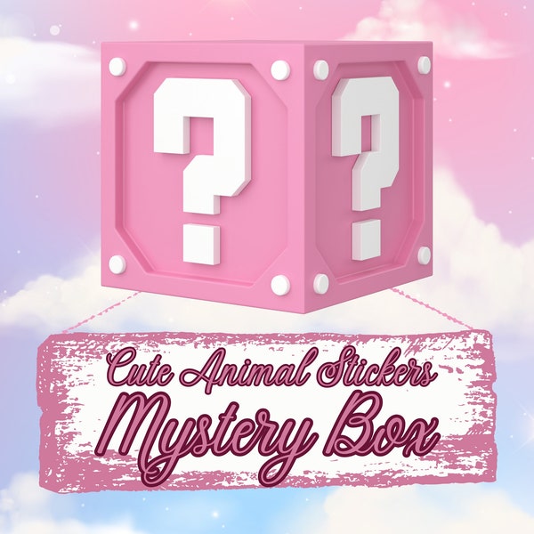 Cute Animal Collection Mystery Packs! Lucky Stickers, Randomized Goodies - Sticker Grab Bags in 3 Sizes!