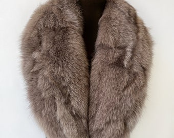 Col En Fourrure Véritable Rousse - Occasion - Accessoire Vintage Chic